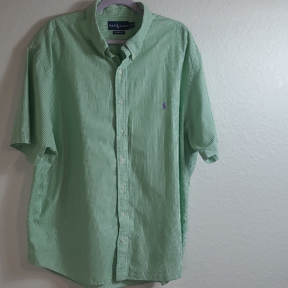 Polo Ralph Lauren Other - Polo by Ralph Lauren Mint Green Striped Shirt 2XL